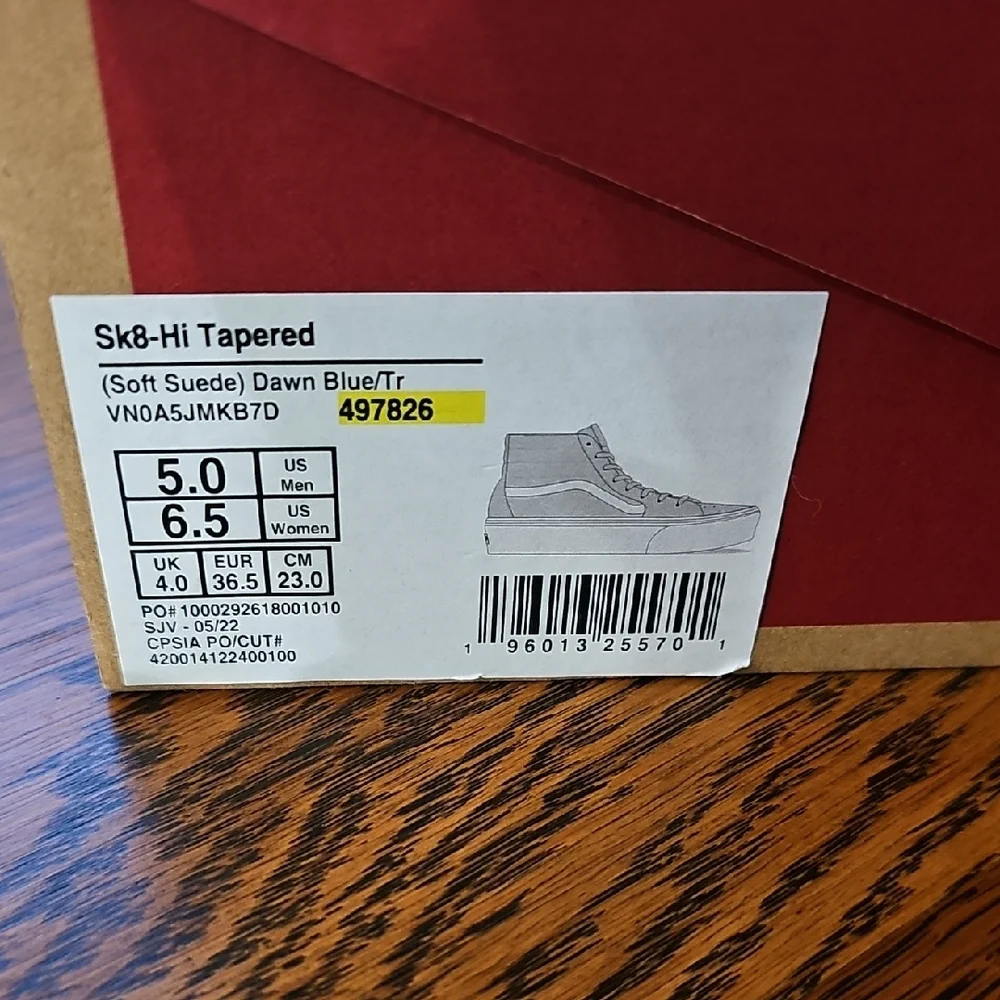 Vans Sk8-Hi Tapered Dawn Blue Platform High-Tops